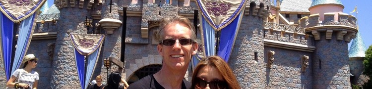 Troy and Brenna at Disneyland Cinderella's Castle