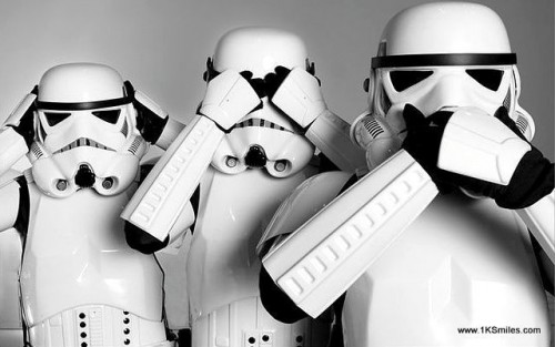 star wars storm trooper three Wise Monkeys